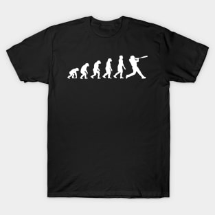 Funny Baseball Evolution Gift For Baseball Players T-Shirt